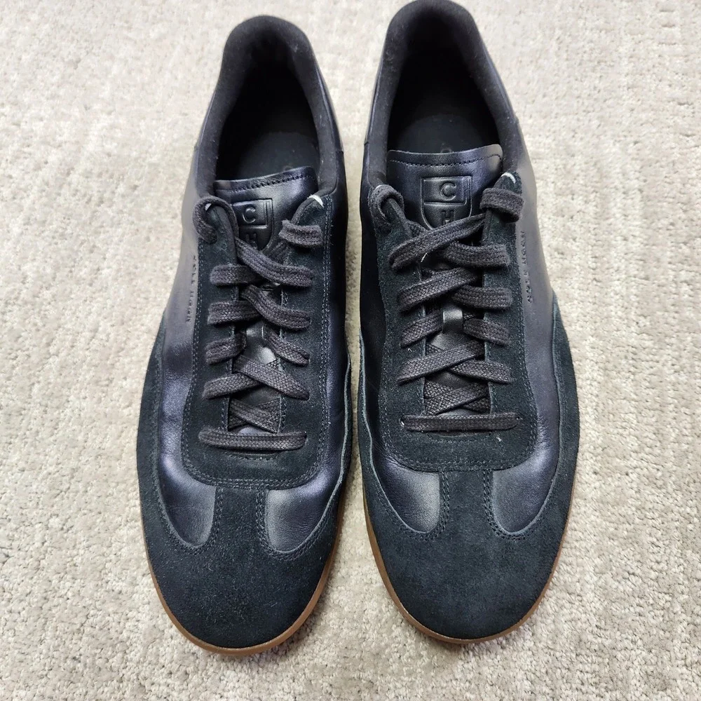 Cole Haan Grand Crosscourt Turf Black Leather Suede Sneakers C29162 Mens 13M